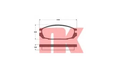 Комплект тормозных колодок, дисковый тормоз NK купить