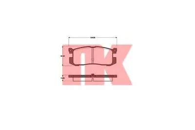 Комплект тормозных колодок, дисковый тормоз NK купить