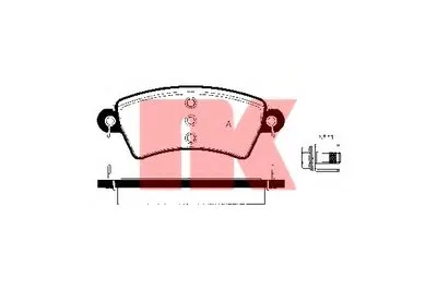 Комплект тормозных колодок, дисковый тормоз NK купить