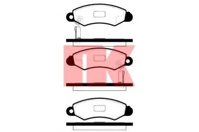 Комплект тормозных колодок, дисковый тормоз NK купить