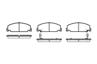 Комплект тормозных колодок, дисковый тормоз REMSA купить