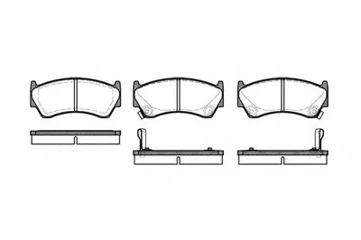 Комплект тормозных колодок, дисковый тормоз REMSA купить