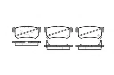 Комплект тормозных колодок, дисковый тормоз REMSA купить