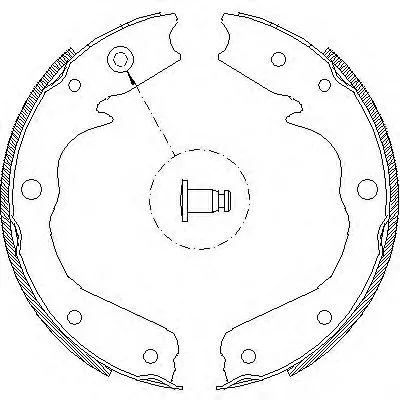 Комплект тормозных колодок, стояночная тормозная система REMSA купить