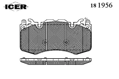 Комплект тормозных колодок, дисковый тормоз ICER купить