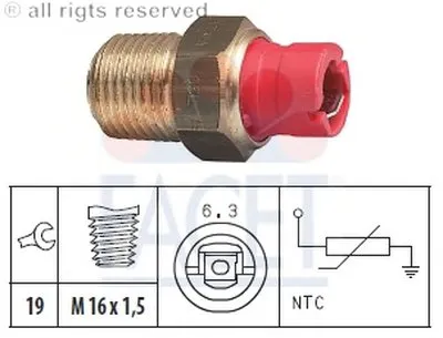 Датчик, температура охлаждающей жидкости; Датчик, температура охлаждающей жидкости; Датчик, температура охлаждающей жидкости FACET купить