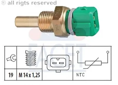 Датчик, температура охлаждающей жидкости; Датчик, температура охлаждающей жидкости; Датчик, температура охлаждающей жидкости FACET купить