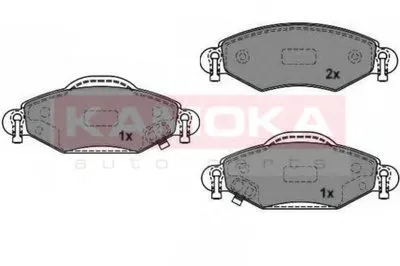 Комплект тормозных колодок, дисковый тормоз KAMOKA KAMOKA купить