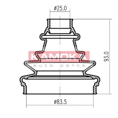 Пыльник, приводной вал KAMOKA KAMOKA купить