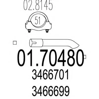 Труба выхлопного газа MTS купить