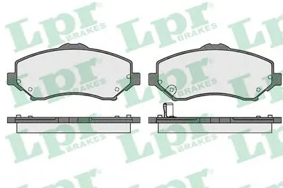 Комплект тормозных колодок, дисковый тормоз LPR купить