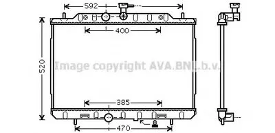 Радиатор, охлаждение двигателя AVA QUALITY COOLING купить