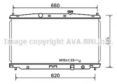 Радиатор, охлаждение двигателя AVA QUALITY COOLING купить