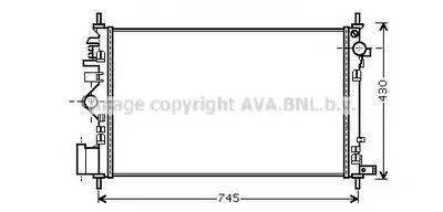 Радиатор, охлаждение двигателя AVA QUALITY COOLING купить
