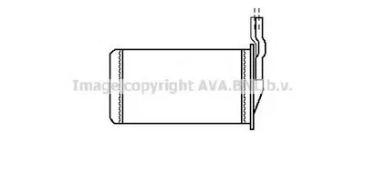 Теплообменник, отопление салона AVA QUALITY COOLING купить