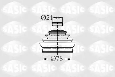 Комплект пылника, приводной вал SASIC купить