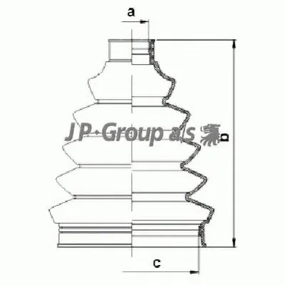 Комплект пылника, приводной вал QH JP GROUP купить