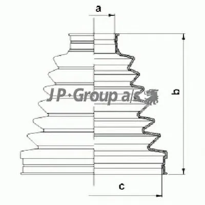 Комплект пылника, приводной вал QH JP GROUP купить