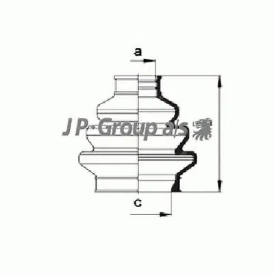 Комплект пылника, приводной вал QH JP GROUP купить
