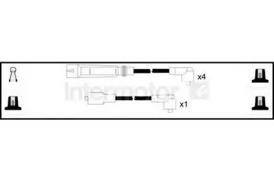 Комплект проводов зажигания Intermotor STANDARD купить