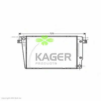 Радиатор, охлаждение двигателя KAGER купить