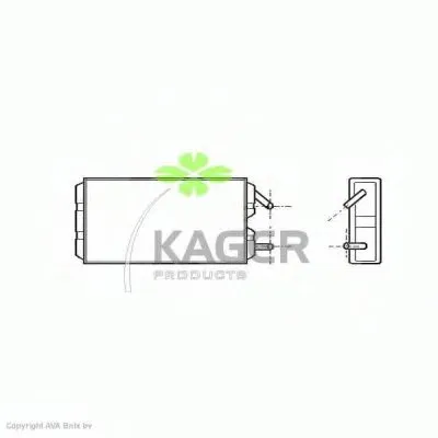 Теплообменник, отопление салона KAGER купить