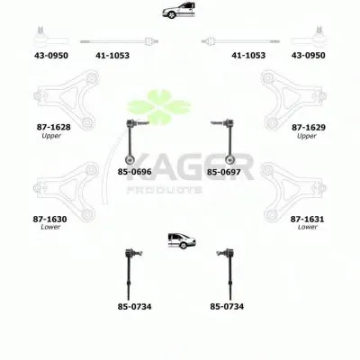 Подвеска колеса KAGER купить