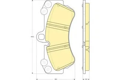 Комплект тормозных колодок, дисковый тормоз GIRLING купить