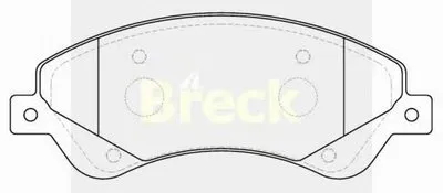 Комплект тормозных колодок, дисковый тормоз BRECK купить