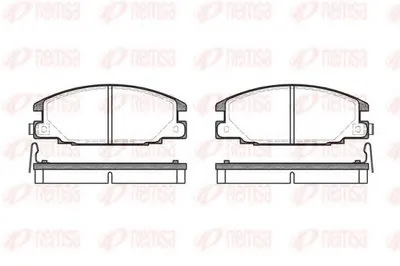 Комплект тормозных колодок, дисковый тормоз KAWE купить