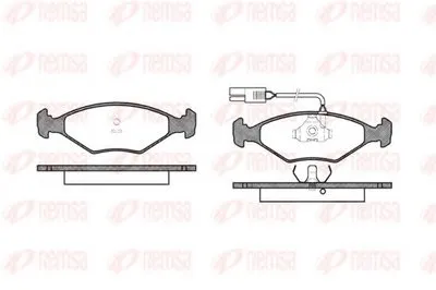 Комплект тормозных колодок, дисковый тормоз KAWE купить