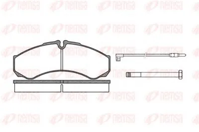 Комплект тормозных колодок, дисковый тормоз KAWE купить