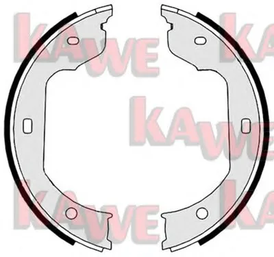 Комплект тормозных колодок, стояночная тормозная система KAWE купить