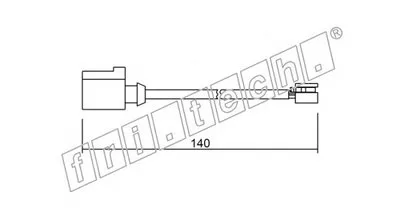 Сигнализатор, износ тормозных колодок fri.tech. купить