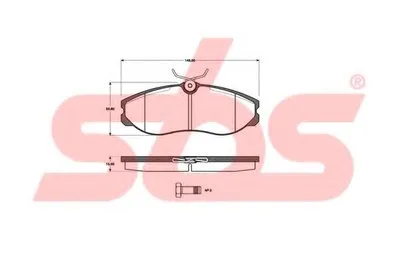 Комплект тормозных колодок, дисковый тормоз sbs купить