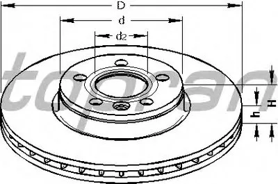 Тормозной диск TOPRAN купить