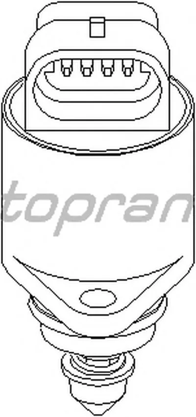 Поворотная заслонка, подвод воздуха TOPRAN купить