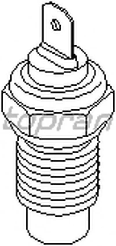 Датчик, температура охлаждающей жидкости TOPRAN купить