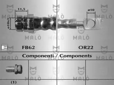 Тормозной шланг MALÒ купить