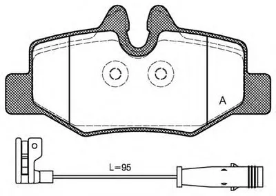 Комплект тормозных колодок, дисковый тормоз ADVANCE OPEN PARTS купить