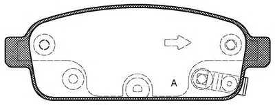 Комплект тормозных колодок, дисковый тормоз ADVANCE OPEN PARTS купить