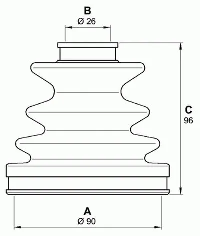 Комплект пылника, приводной вал SPIN OPEN PARTS купить