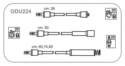 Комплект проводов зажигания JANMOR купить