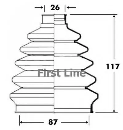 Пыльник, приводной вал FIRST LINE купить