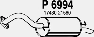 Глушитель выхлопных газов конечный FENNO купить