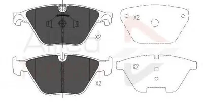Комплект тормозных колодок, дисковый тормоз ANL Braking COMLINE купить