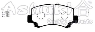 Комплект тормозных колодок, дисковый тормоз ASHUKI купить
