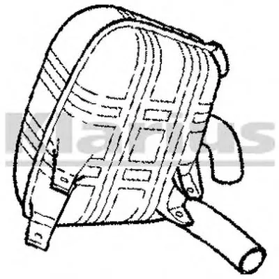 Глушитель выхлопных газов конечный KLARIUS купить