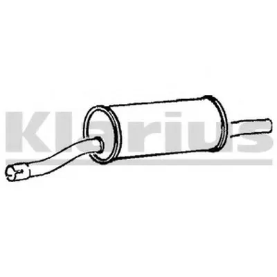 Средний глушитель выхлопных газов KLARIUS купить