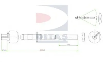Осевой шарнир, рулевая тяга DITAS купить